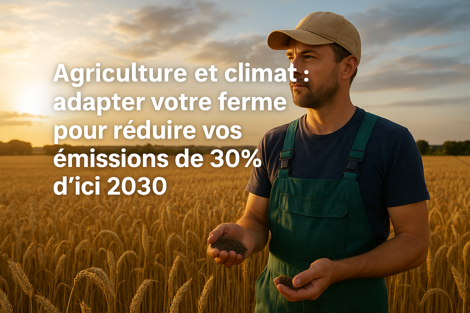 Agriculture et climat : adapter votre ferme pour réduire vos émissions de 30% d'ici 2030