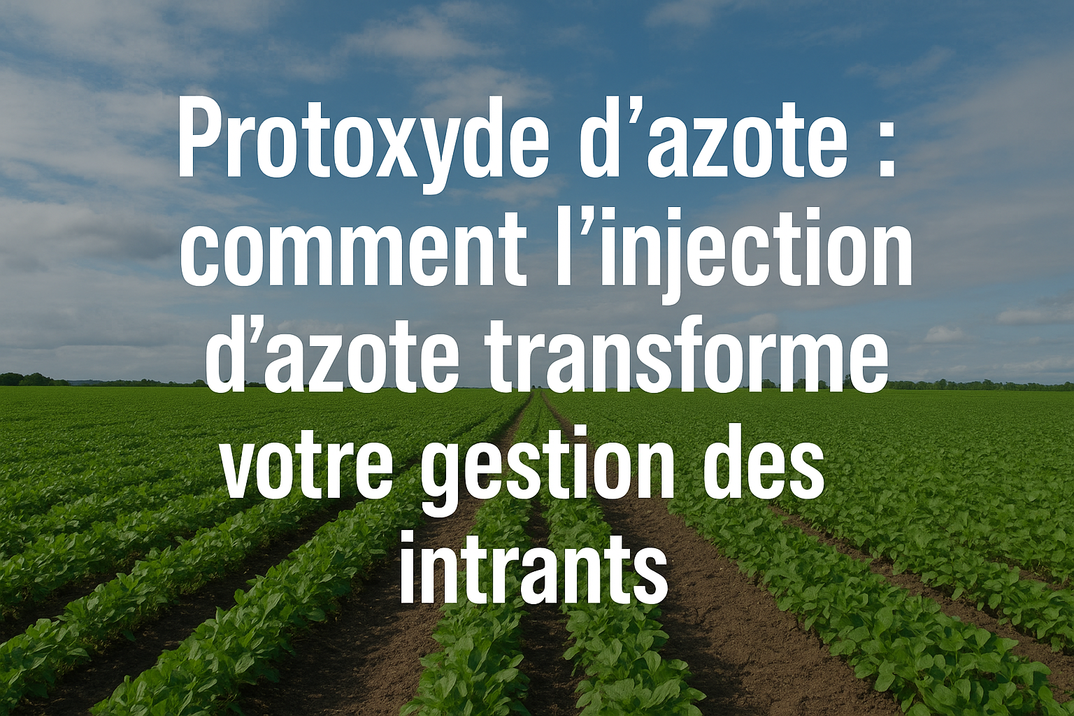 Protoxyde d'azote : comment l'injection d'azote transforme votre gestion des intrants